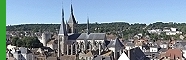 Vue semi-aérienne panoramique église St-Germain